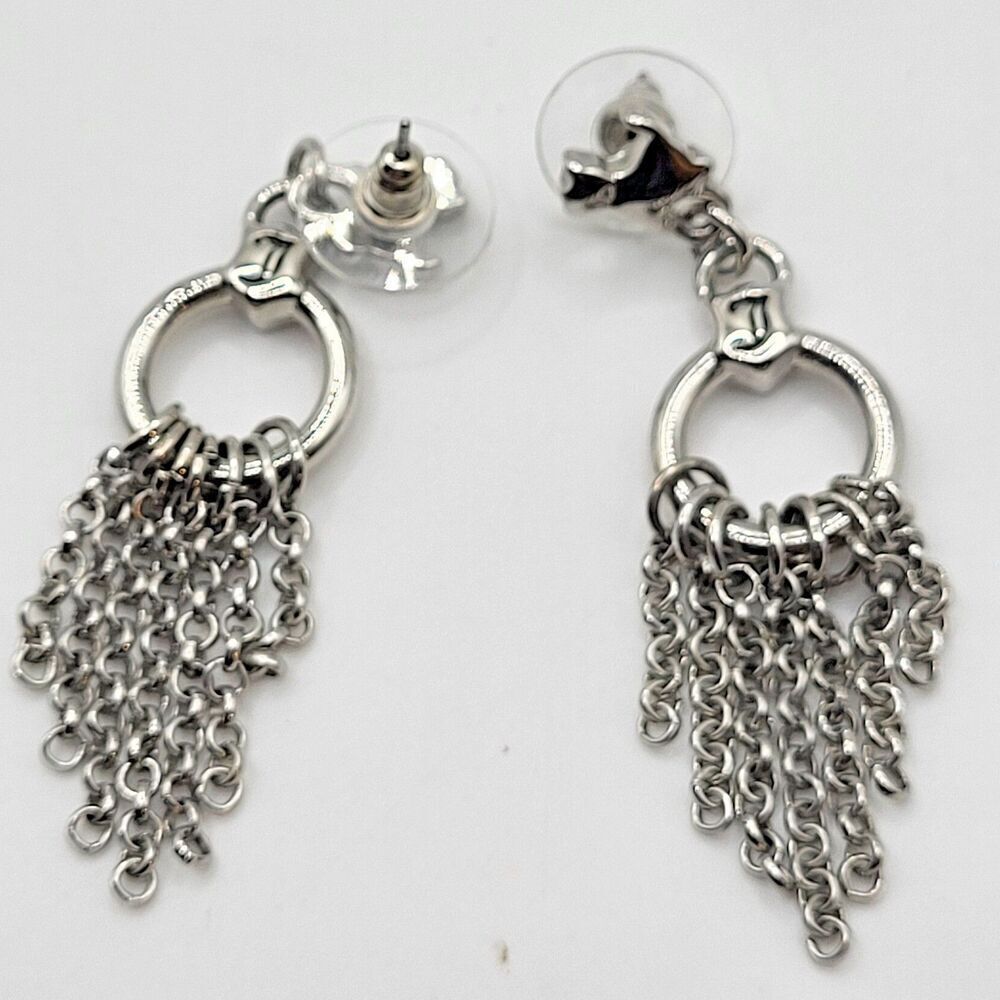Vintage Fashion Dog Monogrammed "J" Earrings 2in